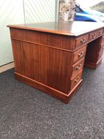 Antique Mahogany Pedestal Writing Desk (2 of 11) Antique Mahogany Pedestal Writing Desk (2 of 11)