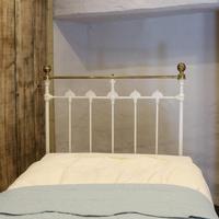 Antique White Decorative Brass & Iron Victorian Single Bedstead (7 of 7) Antique White Decorative Brass & Iron Victorian Single Bedstead (7 of 7)