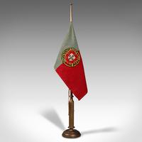 Antique Diplomat's Desk Flag, Continental, Brass, Portuguese, Circa 1920 (10 of 10) Antique Diplomat's Desk Flag, Continental, Brass, Portuguese, Circa 1920 (10 of 10)