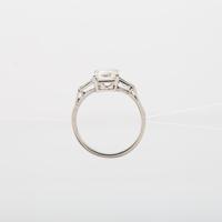 Art Deco 1.85 Carat Emerald Cut Diamond Solitaire Engagement Ring c.1920 (3 of 5) Art Deco 1.85 Carat Emerald Cut Diamond Solitaire Engagement Ring c.1920 (3 of 5)