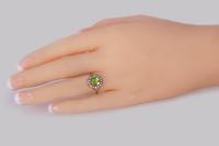 Victorian Peridot & Natural Pearl Cluster Ring 18ct Gold Antique Ring circa 1860 (2 of 8) Victorian Peridot & Natural Pearl Cluster Ring 18ct Gold Antique Ring circa 1860 (2 of 8)