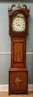 Satinwood Polychrome Painted Longcase Clock. (10 of 11) Satinwood Polychrome Painted Longcase Clock. (10 of 11)