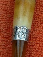 Antique Sterling Silver Hallmarked Meerschaum & Amber Cheroot Holder 1891 Louis Blumfeld, Birmingham (5 of 8) Antique Sterling Silver Hallmarked Meerschaum & Amber Cheroot Holder 1891 Louis Blumfeld, Birmingham (5 of 8)
