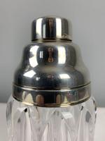 Silver Plate Art Deco Tall Glass Cocktail Shaker; 1930’s (5 of 6) Silver Plate Art Deco Tall Glass Cocktail Shaker; 1930’s (5 of 6)