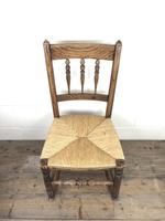 Antique Ash & Elm Rocking Chair with Rush Seat (6 of 12) Antique Ash & Elm Rocking Chair with Rush Seat (6 of 12)