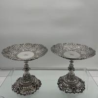 Mid 19th Century Antique Victorian Sterling Silver Suite Comports London 1862 Robert Garrard (8 of 12) Mid 19th Century Antique Victorian Sterling Silver Suite Comports London 1862 Robert Garrard (8 of 12)