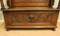 Antique Carved Oak Monks Bench Hall Seat Settle (6 of 11) Antique Carved Oak Monks Bench Hall Seat Settle (6 of 11)