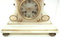 Fine French 8-Day Mantel Clock Alabaster Clock with Ormolu Mounts Striking A Bell (5 of 10) Fine French 8-Day Mantel Clock Alabaster Clock with Ormolu Mounts Striking A Bell (5 of 10)