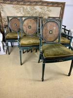 Fabulous Set of 6 Green Painted Armchairs (2 of 12) Fabulous Set of 6 Green Painted Armchairs (2 of 12)