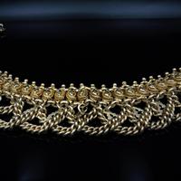 Vintage Aesthetic Gold on Sterling Silver Heavy Fancy Swag Collar Necklace (6 of 7) Vintage Aesthetic Gold on Sterling Silver Heavy Fancy Swag Collar Necklace (6 of 7)
