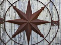 Iron Wall Hanging Nautical North South East & West, Ships Compass (2 of 6) Iron Wall Hanging Nautical North South East & West, Ships Compass (2 of 6)