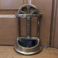 Brass Door Porter - Door Stop - In Shape of a Stick Stand (3 of 8) Brass Door Porter - Door Stop - In Shape of a Stick Stand (3 of 8)