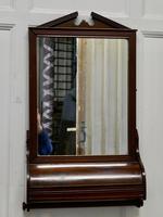 Victorian Mahogany Bathroom Wall Mirror with Towel Rail and Swan Neck Pediment (3 of 5) Victorian Mahogany Bathroom Wall Mirror with Towel Rail and Swan Neck Pediment (3 of 5)