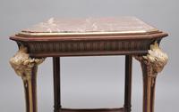 19th Century French Mahogany & Marble Top Occasional Table (8 of 12) 19th Century French Mahogany & Marble Top Occasional Table (8 of 12)