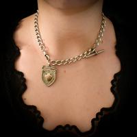 Antique Edwardian Albert Watch Chain with Dog Clip, T-Bar and Medal (10 of 10) Antique Edwardian Albert Watch Chain with Dog Clip, T-Bar and Medal (10 of 10)