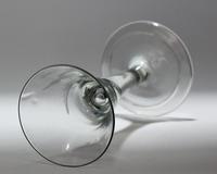 Scarce Engraved Georgian Plain Stem Wine Glass (2 of 4) Scarce Engraved Georgian Plain Stem Wine Glass (2 of 4)