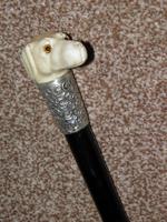 Edwardian J.Howell Hallmarked 1902 Silver Lurcher Dogs Head Walking Stick / Cane (7 of 14) Edwardian J.Howell Hallmarked 1902 Silver Lurcher Dogs Head Walking Stick / Cane (7 of 14)