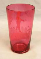 Antique Mary Gregory Cranberry Glass Beaker (4 of 5) Antique Mary Gregory Cranberry Glass Beaker (4 of 5)