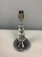 English Art Deco Chrome And Glass Table Lamp; Rewired & PAT Tested (6 of 9) English Art Deco Chrome And Glass Table Lamp; Rewired & PAT Tested (6 of 9)