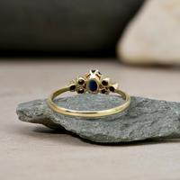 The Vintage Sapphire & Diamond 9ct Gold Ring (4 of 5) The Vintage Sapphire & Diamond 9ct Gold Ring (4 of 5)