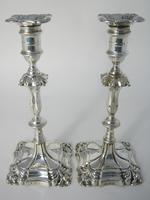 Pair of Goldsmiths & Silversmith George III Style Silver Candlesticks (2 of 8) Pair of Goldsmiths & Silversmith George III Style Silver Candlesticks (2 of 8)
