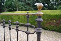 Original Victorian Brass and Iron King Size 5ft Bedstead. Bed Fully Restored in Your Choice of Colour (3 of 15) Original Victorian Brass and Iron King Size 5ft Bedstead. Bed Fully Restored in Your Choice of Colour (3 of 15)