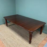 Large Victorian Walnut Antique Extending Dining Table (6 of 7) Large Victorian Walnut Antique Extending Dining Table (6 of 7)