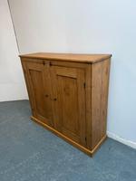 A Lovely Victorian Antique /old Pine Waxed TV Stand / Kitchen Storage Cupboard