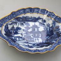 Large Blue & White Long Bridge Bowl Pottery, Unusually Decorated Underneath 19thc (2 of 6) Large Blue & White Long Bridge Bowl Pottery, Unusually Decorated Underneath 19thc (2 of 6)