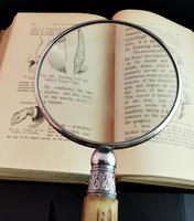 Victorian Silver Magnifying Glass, Antler Handle (13 of 13) Victorian Silver Magnifying Glass, Antler Handle (13 of 13)