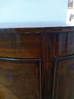 Sheraton Style Fan Topped Demi Lune Two Door Bedside Commode Cabinet (8 of 8) Sheraton Style Fan Topped Demi Lune Two Door Bedside Commode Cabinet (8 of 8)