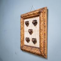 5 Carved Heads in Gilt Frame (3 of 10) 5 Carved Heads in Gilt Frame (3 of 10)