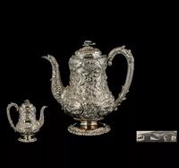 George IV Silver Coffee Pot - John & Thomas Settle, Gunn & Co, Sheffield 1825 (2 of 3) George IV Silver Coffee Pot - John & Thomas Settle, Gunn & Co, Sheffield 1825 (2 of 3)