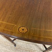Small Edwardian Inlaid Mahogany Antique Sofa Table (9 of 9) Small Edwardian Inlaid Mahogany Antique Sofa Table (9 of 9)