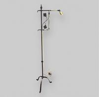 Wrought Iron Standard Lamp with Adjustable Arm