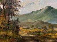 Large Early 20th Century Antique English Autumn Countryside Landscape Oil Painting (6 of 11) Large Early 20th Century Antique English Autumn Countryside Landscape Oil Painting (6 of 11)
