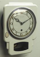 Great English Smiths Enfield Drop Dial Wall Clock – Smiths Kitchen Clock Original White Paint c.1950 (2 of 6) Great English Smiths Enfield Drop Dial Wall Clock – Smiths Kitchen Clock Original White Paint c.1950 (2 of 6)