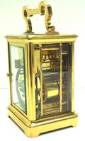 Large Classic Antique French 8-day Gong Striking Repeating Carriage Clock c.1880 (8 of 10) Large Classic Antique French 8-day Gong Striking Repeating Carriage Clock c.1880 (8 of 10)