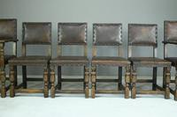 6 Cromwellian Style Brown Leather Dining Chairs (3 of 12) 6 Cromwellian Style Brown Leather Dining Chairs (3 of 12)