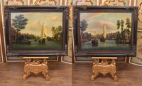 Pair Antique Dutch Oil Paintings Boat Scenes Riverscape 1860 (2 of 12) Pair Antique Dutch Oil Paintings Boat Scenes Riverscape 1860 (2 of 12)