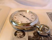 Pocket Watch Railway Type Swiss 1920s Antique 15J Large Silver Nickel Case Fwo
