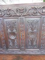 Country Oak Carved Settle Depicting Phoenix 1750 (5 of 13) Country Oak Carved Settle Depicting Phoenix 1750 (5 of 13)