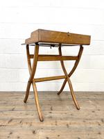 Antique Oak Folding Campaign Desk (8 of 10) Antique Oak Folding Campaign Desk (8 of 10)