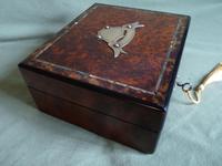 Unusual Inlaid Amboyna Jewellery Box c.1880 (2 of 6) Unusual Inlaid Amboyna Jewellery Box c.1880 (2 of 6)