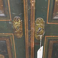 Early 1800's Painted Pine Marriage Armoire (7 of 7) Early 1800's Painted Pine Marriage Armoire (7 of 7)