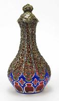 Good Biedermeier Bohemian Overlaid Glass Ewer (3 of 6) Good Biedermeier Bohemian Overlaid Glass Ewer (3 of 6)