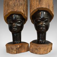 Pair Of, Antique Carved Heads, African, Ebony, Decorative Statue, Victorian (10 of 11) Pair Of, Antique Carved Heads, African, Ebony, Decorative Statue, Victorian (10 of 11)