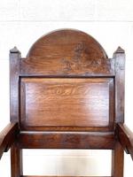 Pair of Antique Oak Throne Chairs (10 of 13) Pair of Antique Oak Throne Chairs (10 of 13)