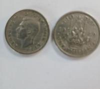 British One Shilling Pieces. Scotland 1948/1951