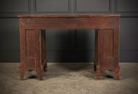 Queen Anne Style Burr Walnut Concave Writing Desk (18 of 18) Queen Anne Style Burr Walnut Concave Writing Desk (18 of 18)